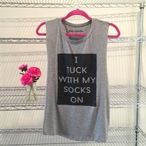 BarreSocks Grey Tank Size M